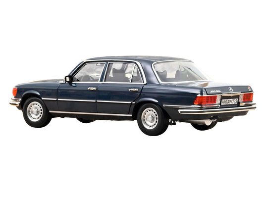 1979 Mercedes-Benz 350 SEL Hansa Blue 1/18 Diecast Model Car by Norev