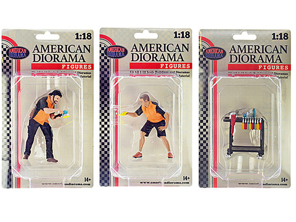 "Detail Masters" 6 piece Figurine Set for 1/18 Scale Models by American Diorama
