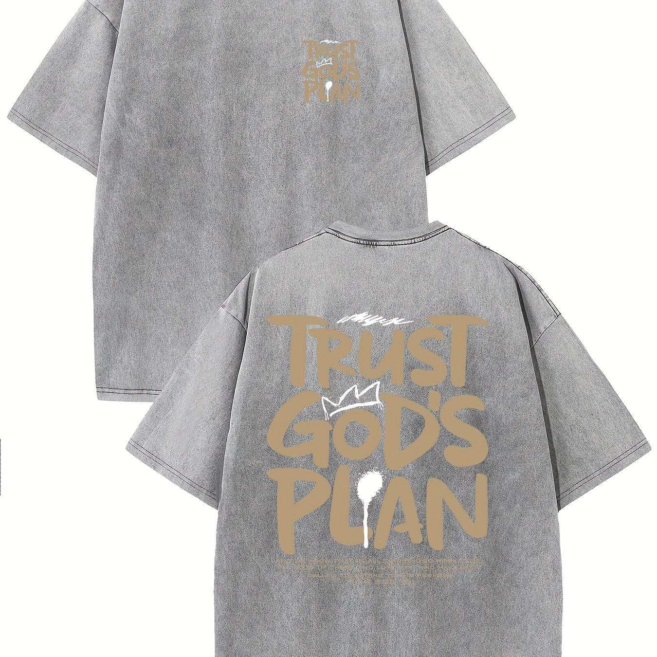 Retro Washed High Quality Cotton Pattern T-shirt