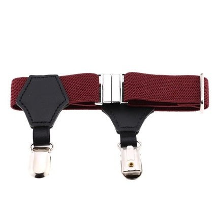 Popular high-end sexy tide men and women gentleman white-collar dress double head duckbill buckle hoist buckle garter socks