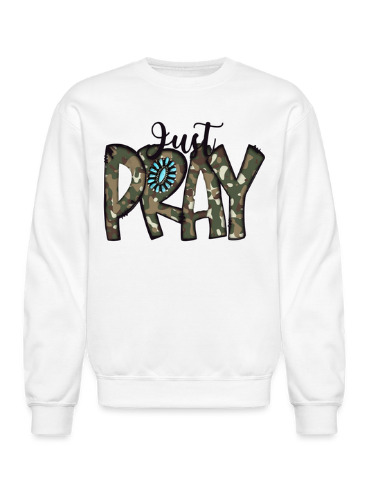 Women Just Pray Crewneck Religious Sweatshirt