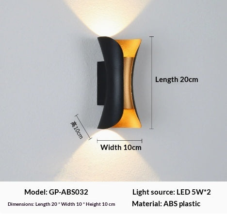 Outdoor  Wall Lamp Stair Aisle Waterproof Creative