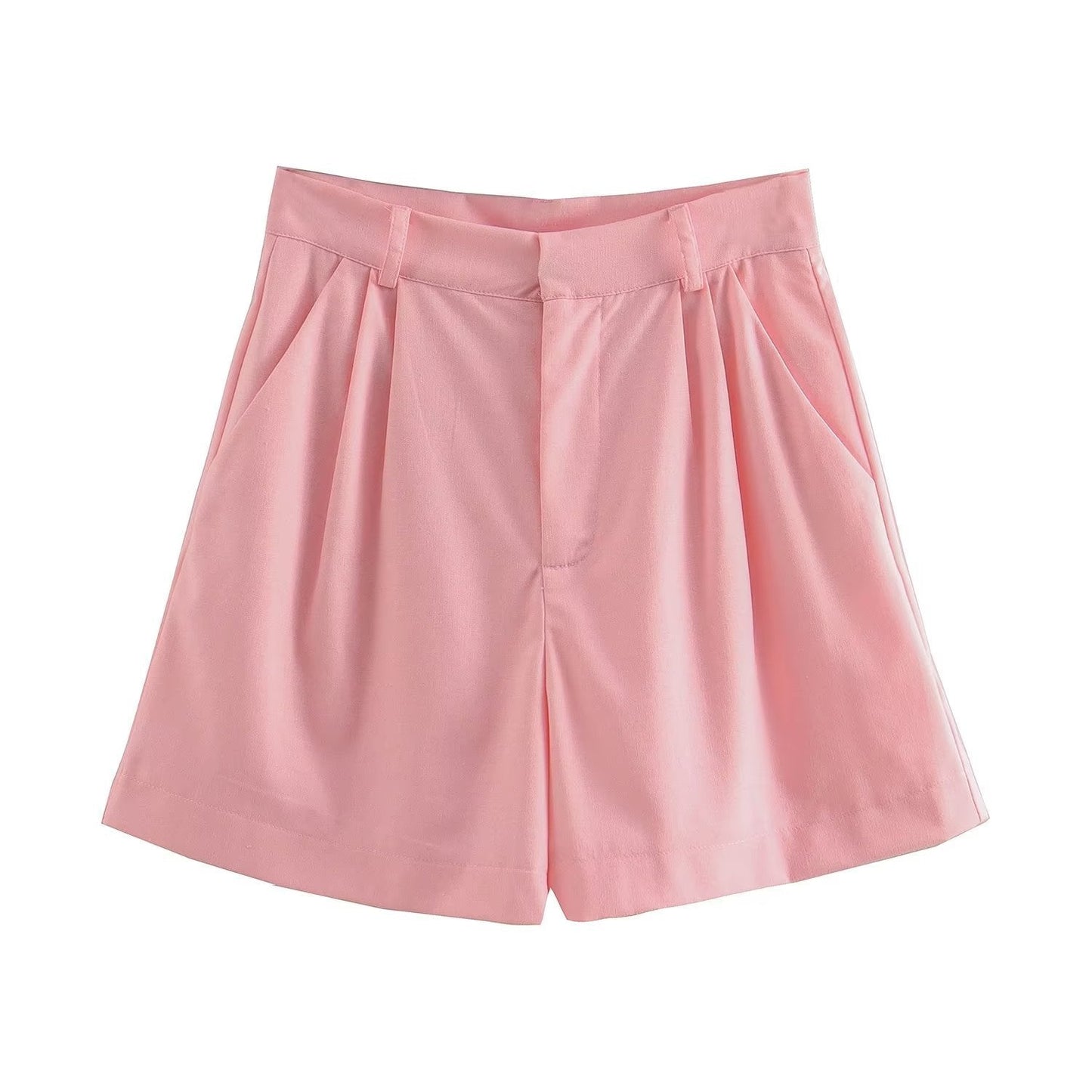 Women's Waistcoat Vest Linen Blended Casual Shorts Suit Women