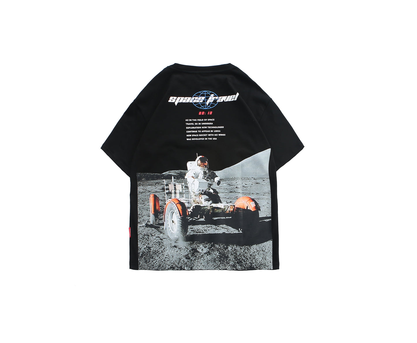 Trendy Summer Loose Fit Astronaut Print T-Shirt