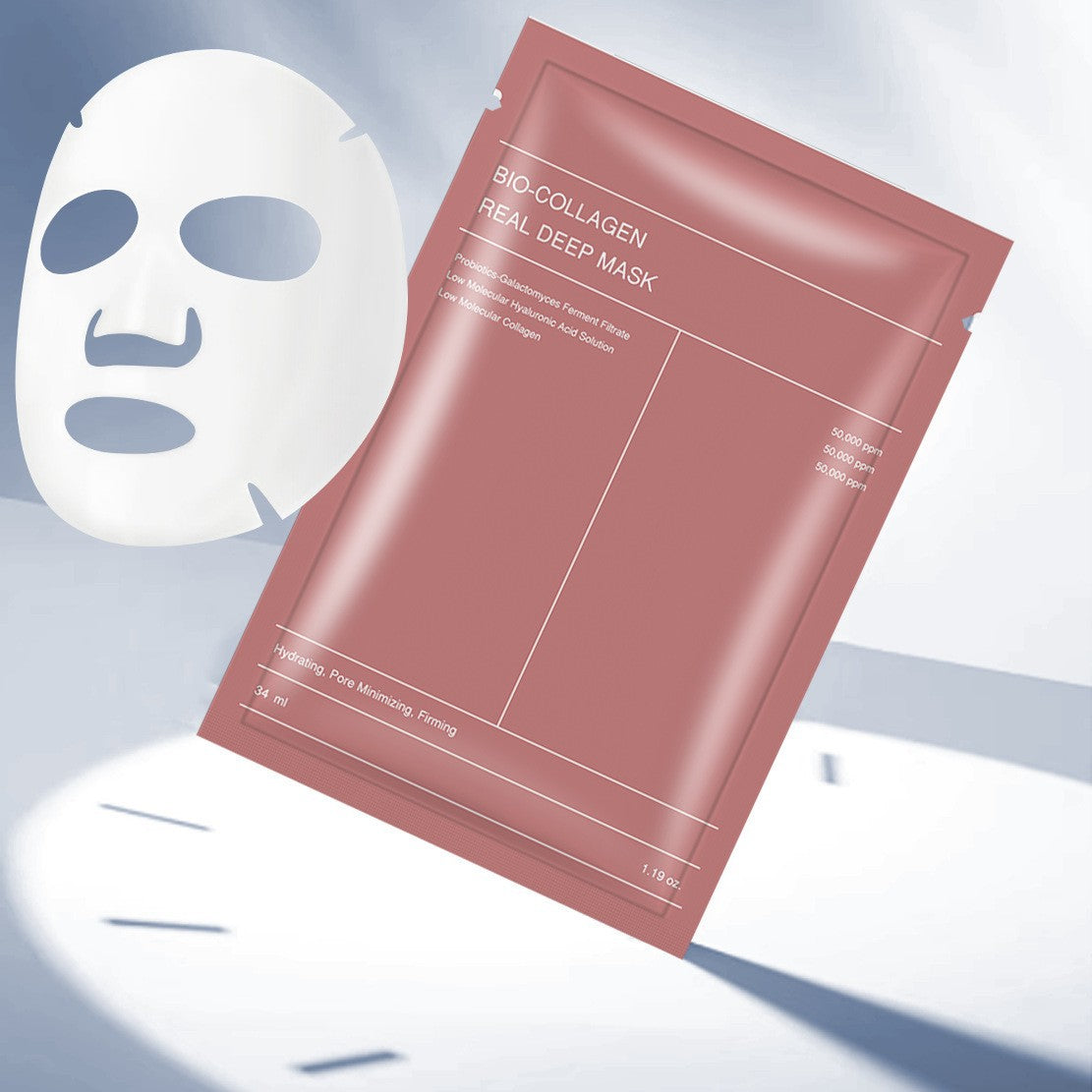 Bio Collagen Facial Mask -pink, Without Logo- 34ml 1tablet