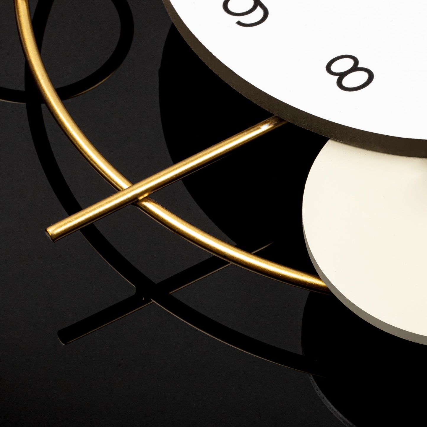 Modern Abstract Wall Clock Minimalist Metal Decorative Home Decor