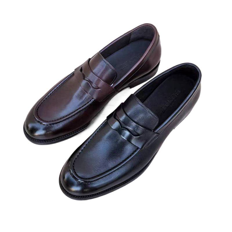 Handmade Men's Shoes, Breathable British-style Loafers, Casual