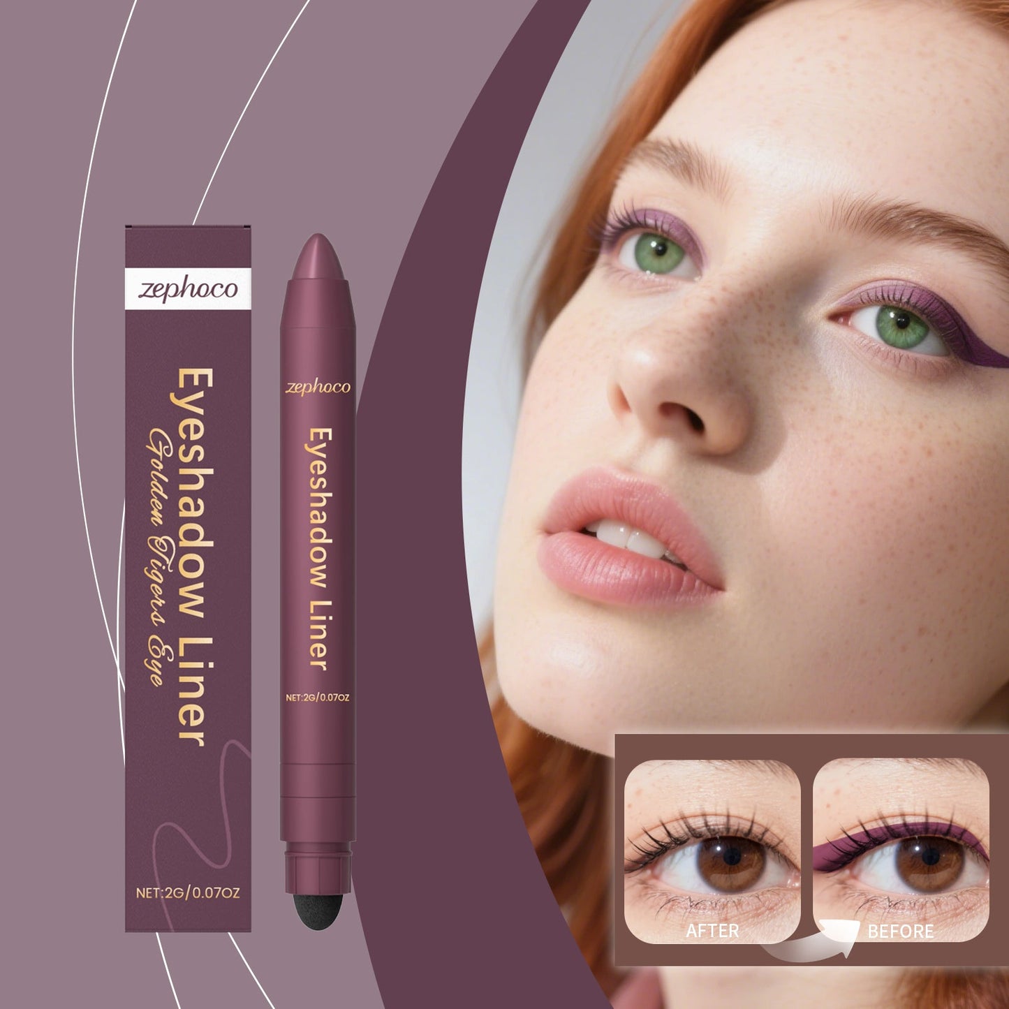 2-in-1 Eyeliner Pencil Golden Tiger's Eye