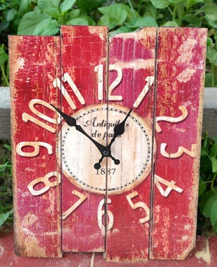 European retro wall clock living room quartz mute bedroom pastoral creative clock quality fashion wall clock