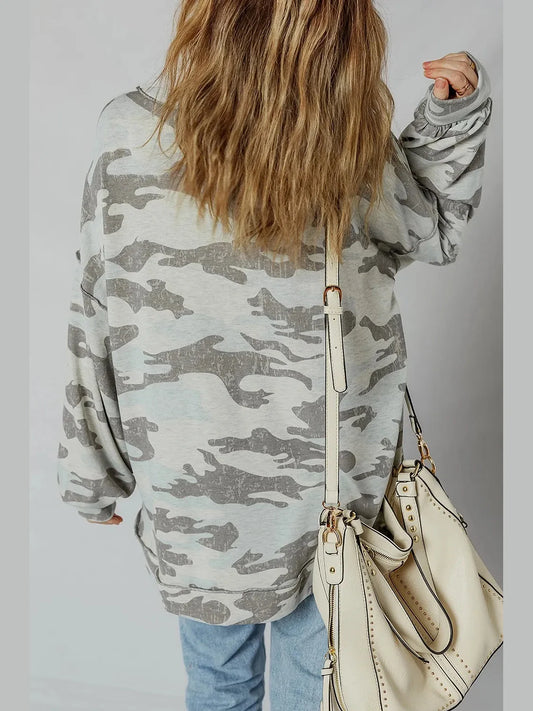Camouflage Long Sleeve Sweatshirt