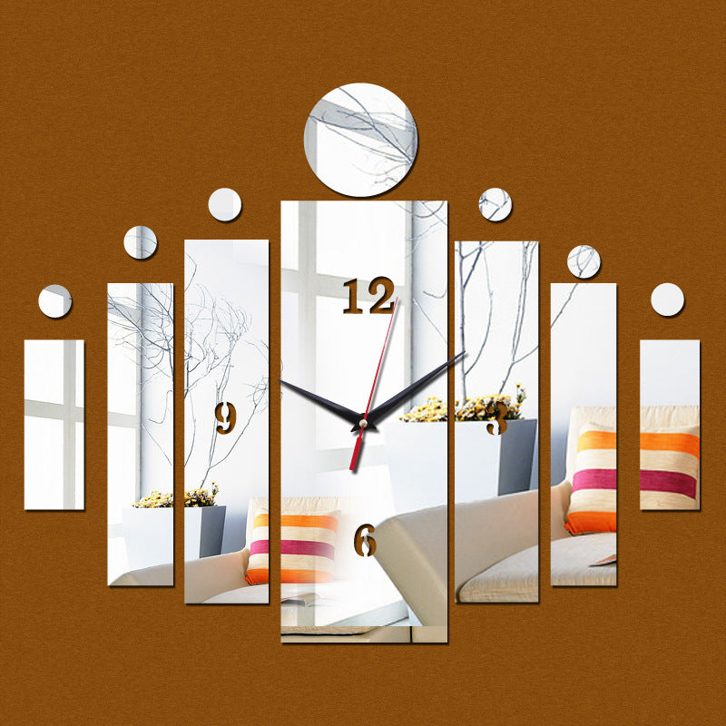 DIY Creative Acrylic Mirror Wall Sticker Decoration Wall Clock