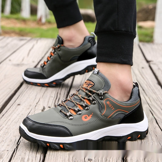 Mens Color-Block Hiking Shoes For Spring And Summer Outdoor Adventures