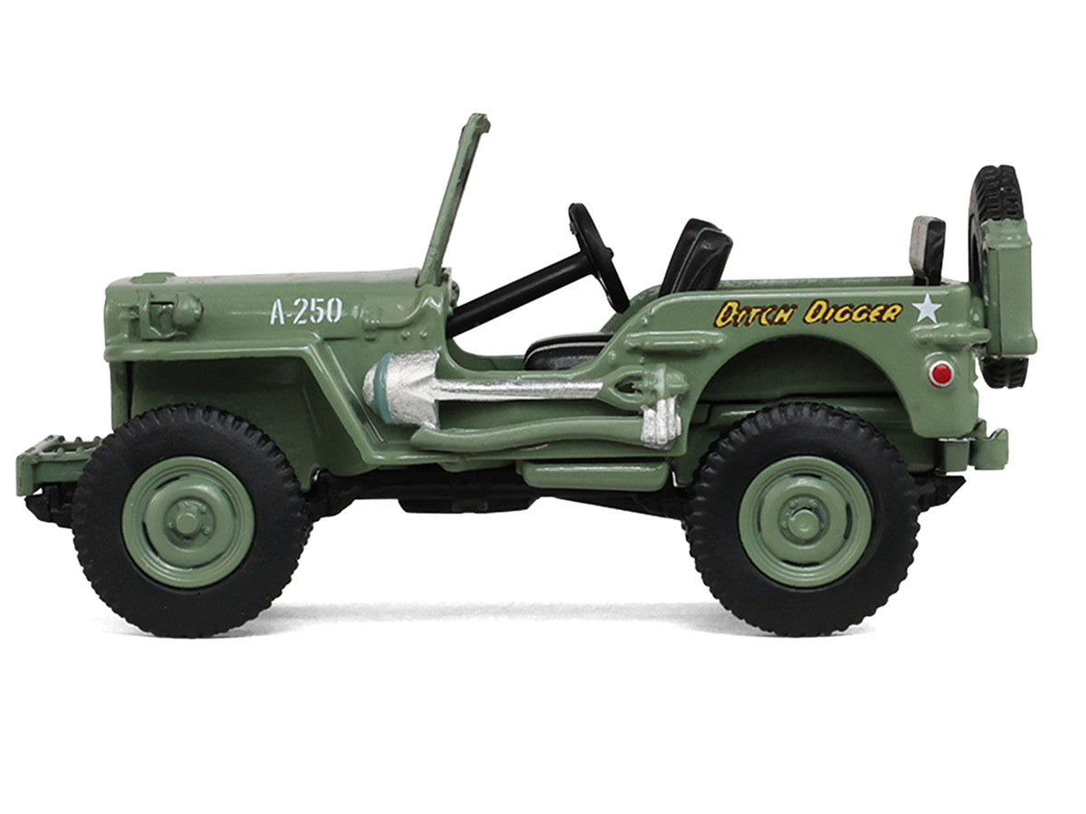 1942 Willy’s MB Jeep Olive Green "America 250 Edition" "Anniversary Collection" Series 18 1/64 Diecast Model Car by Greenlight