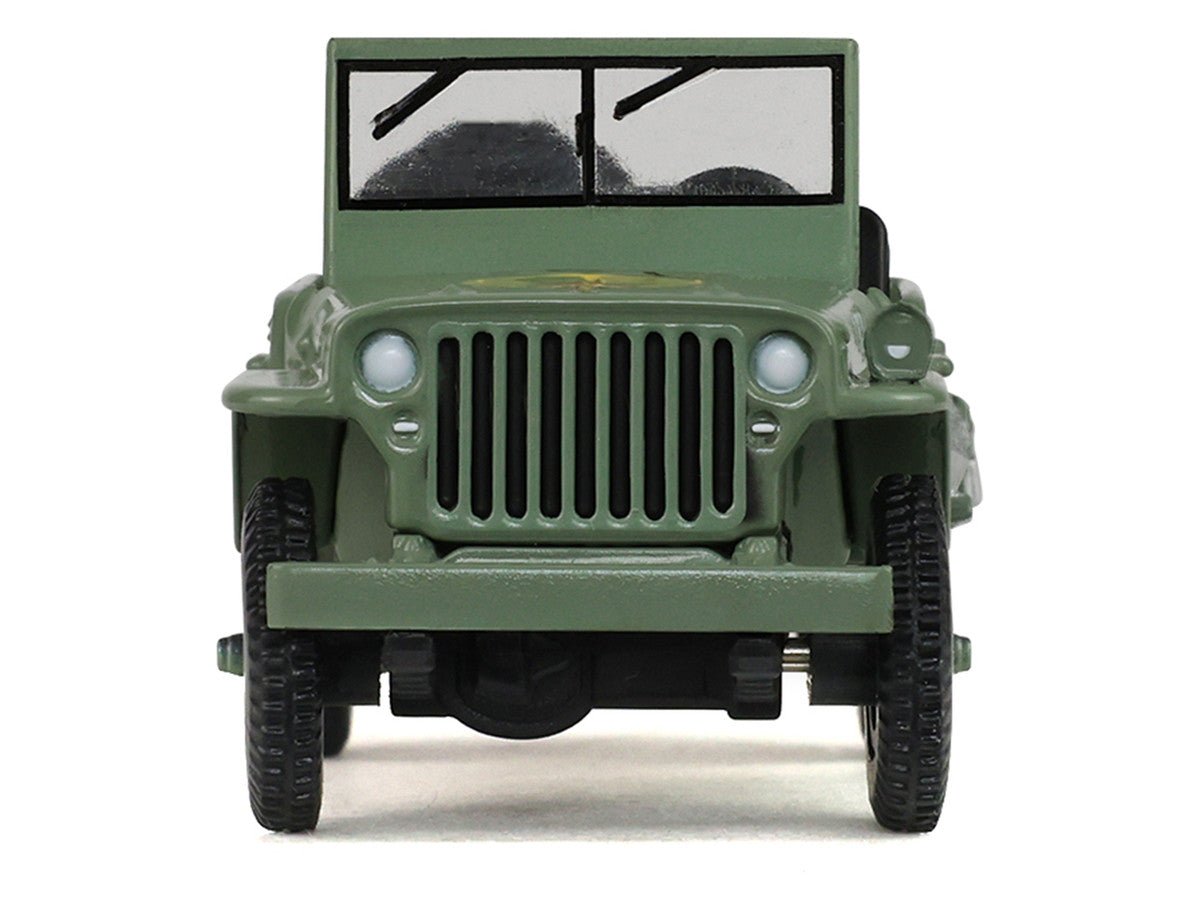 1942 Willy’s MB Jeep Olive Green "America 250 Edition" "Anniversary Collection" Series 18 1/64 Diecast Model Car by Greenlight