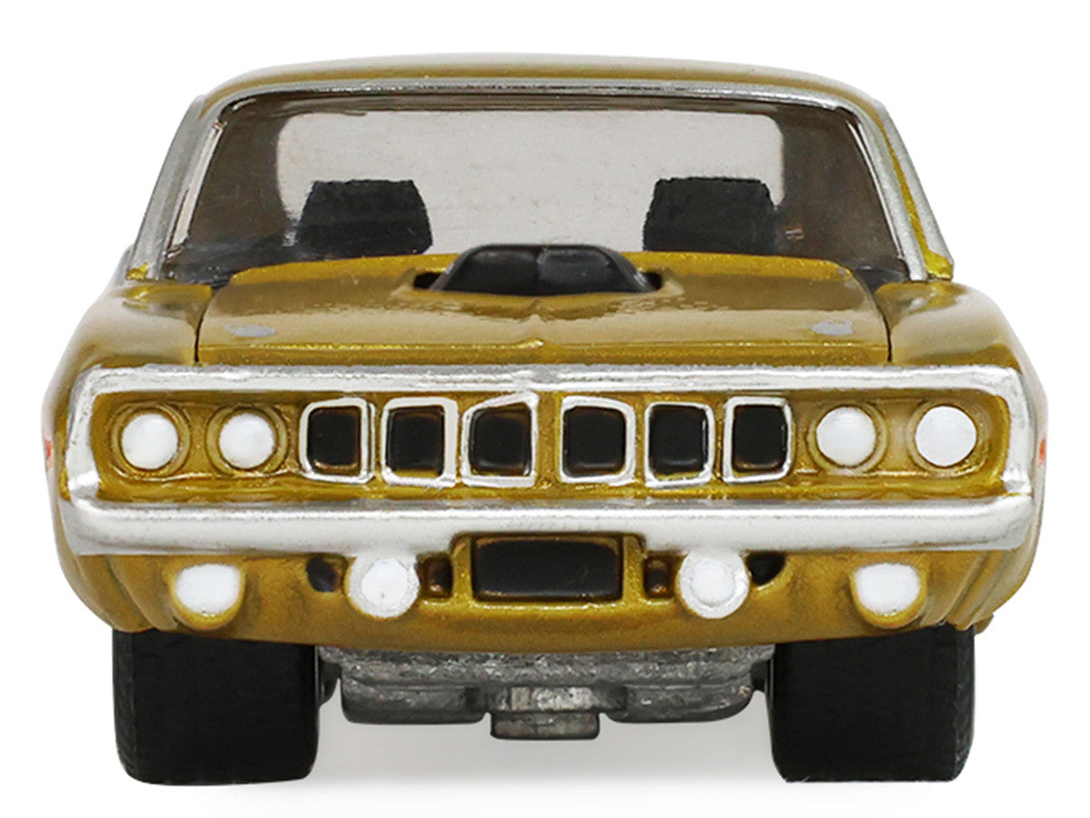 1971 Plymouth Hemi ‘Cuda Gold Metallic with Black Accents "America 250 Edition" "Anniversary Collection" Series 18 1/64 Diecast Model Car by Greenlight