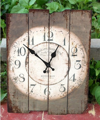 European retro wall clock living room quartz mute bedroom pastoral creative clock quality fashion wall clock