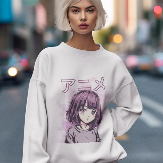 Purple Anime Sweatshirt