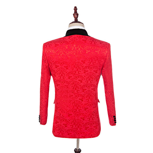 New Hot Sell Suit Men's Business Suits  Red