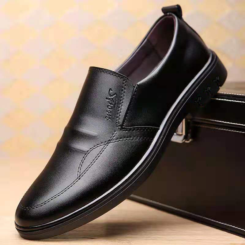 Mens Breathable Casual Business Leather Shoestrendy And Versatile
