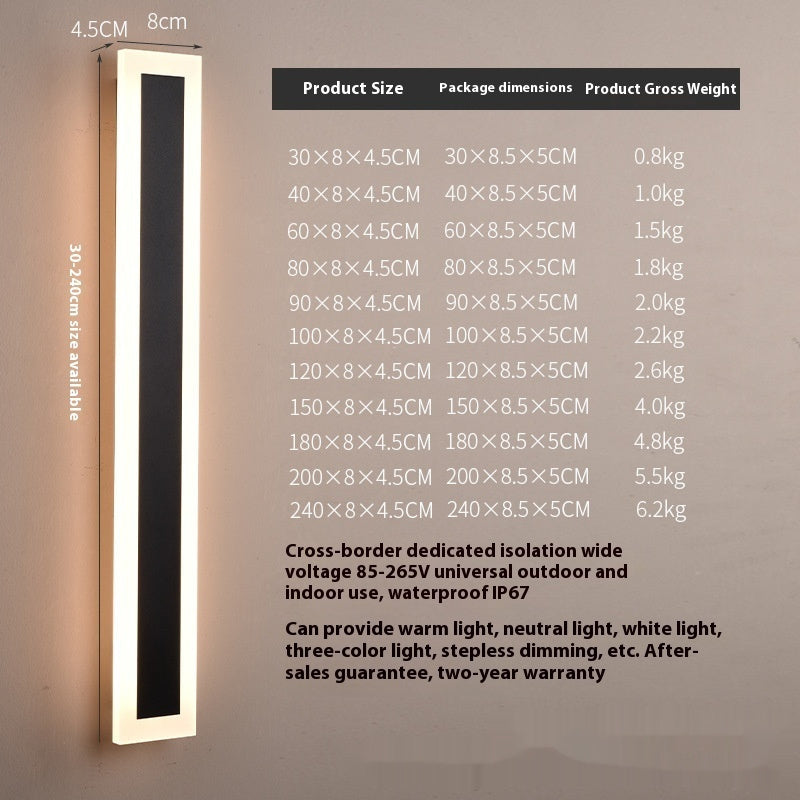 Outdoor Waterproof Magic Minimalist Strip Color Light