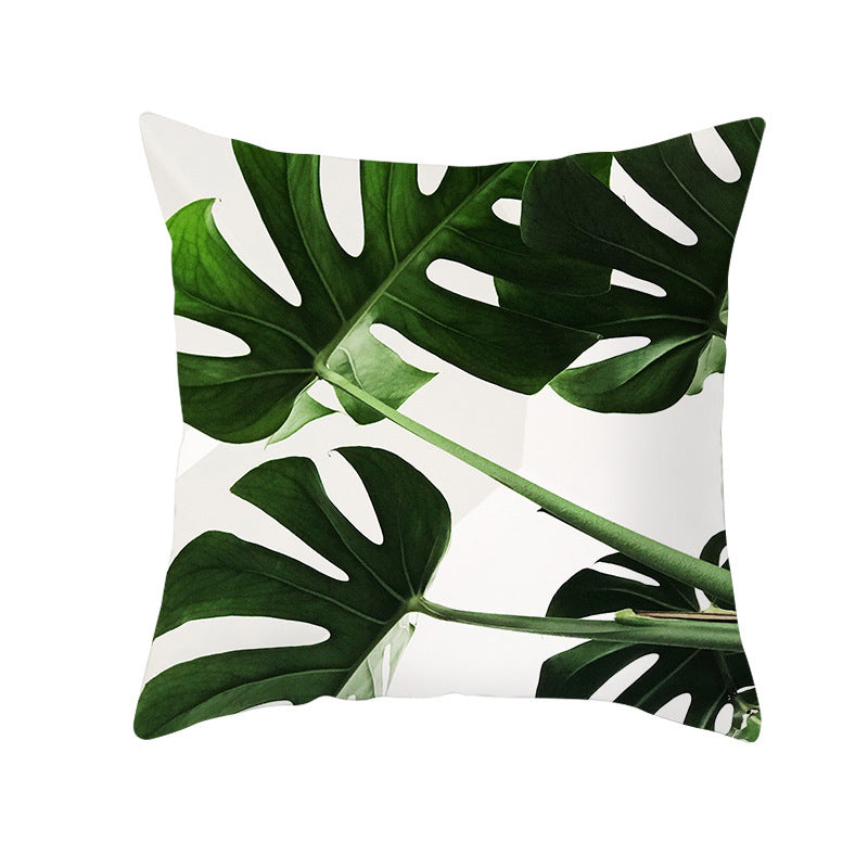 Tropical Plants Pillowcase Decor