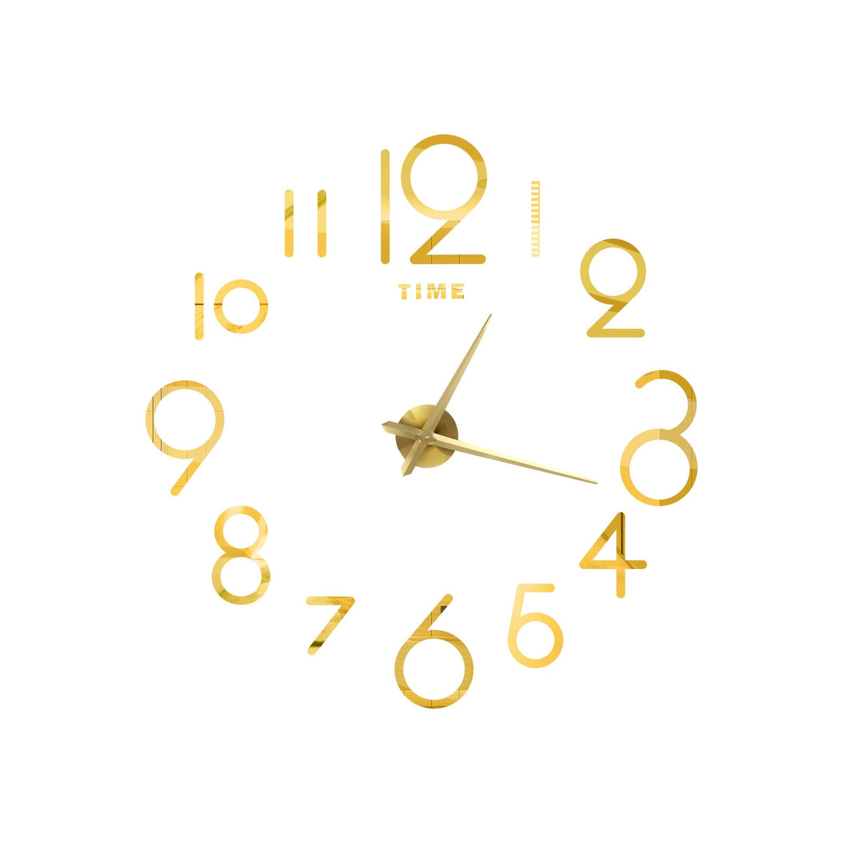 Wall Clock Creative Acrylic Clock Sticken On The Wall