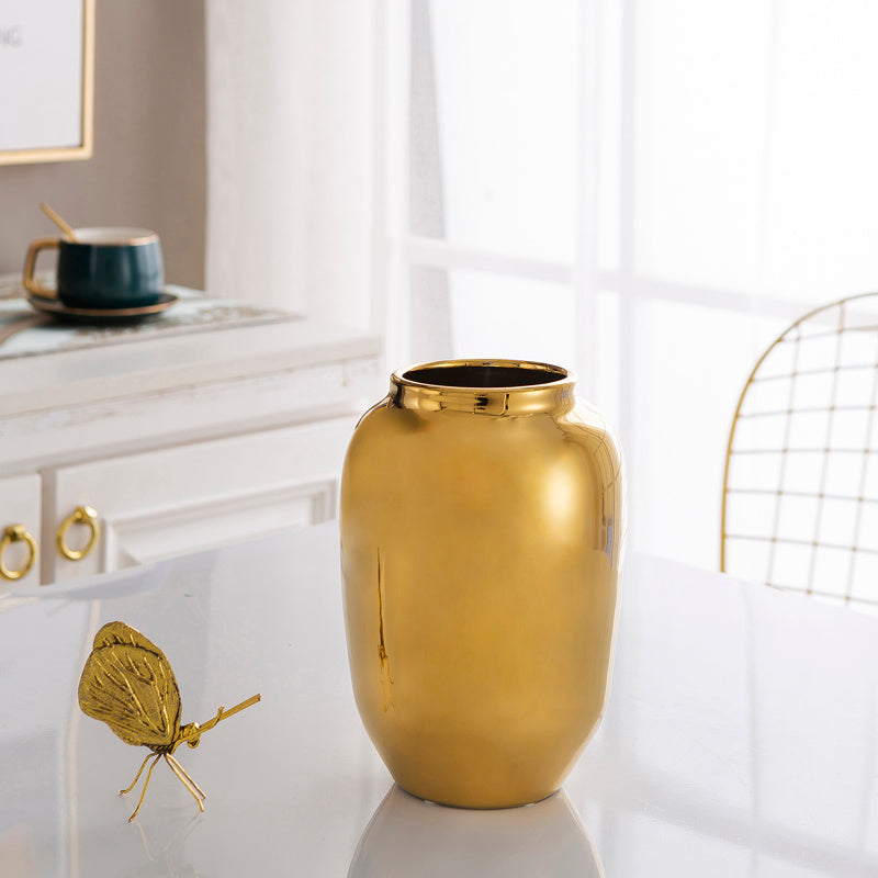 TV cabinet wine cabinet vase silver flower flower arrangement