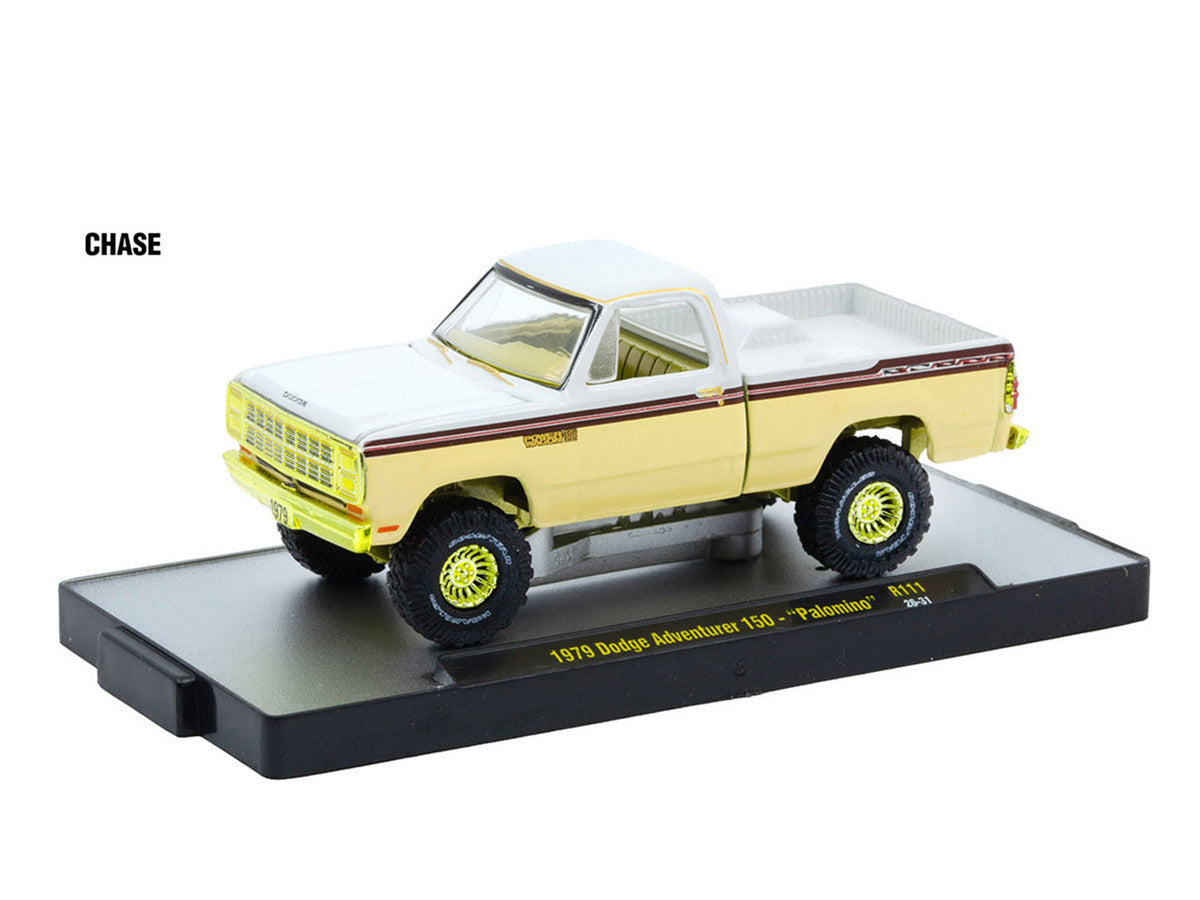 "Auto-Thentics" 6 piece Set Release 111 IN DISPLAY CASES Limited Edition 1/64 Diecast Model Cars by M2 Machines