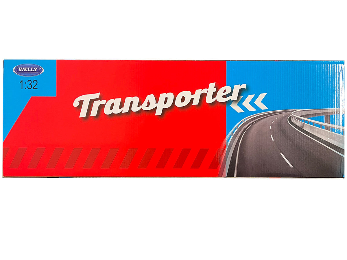 Freightliner Cascadia Truck White with White Tanker Trailer "Transporter" Series 1/32 Diecast Model by Welly