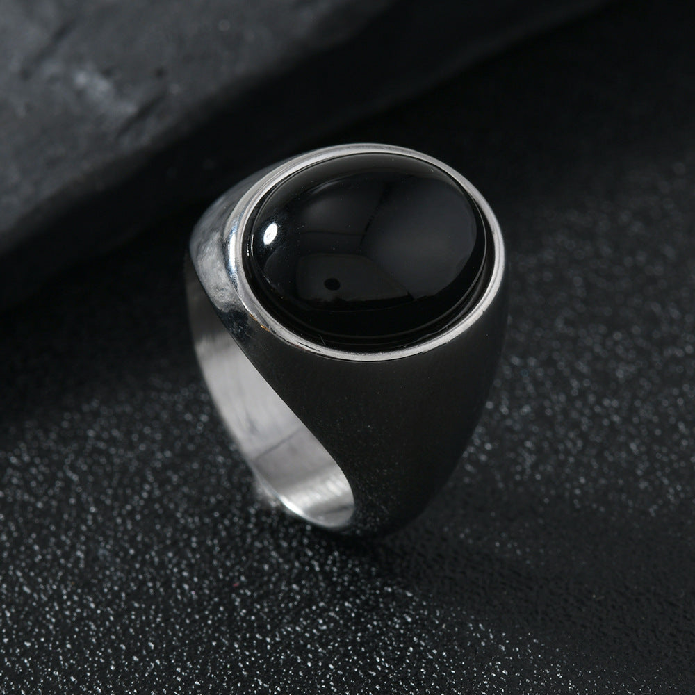 Stainless Steel Ring Casting Oval Natural