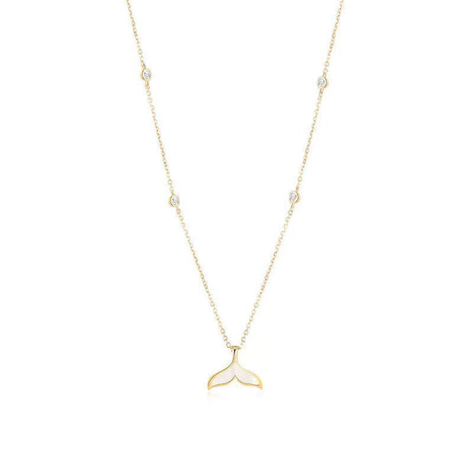 S925 Sterling Silver Mermaid Necklace
