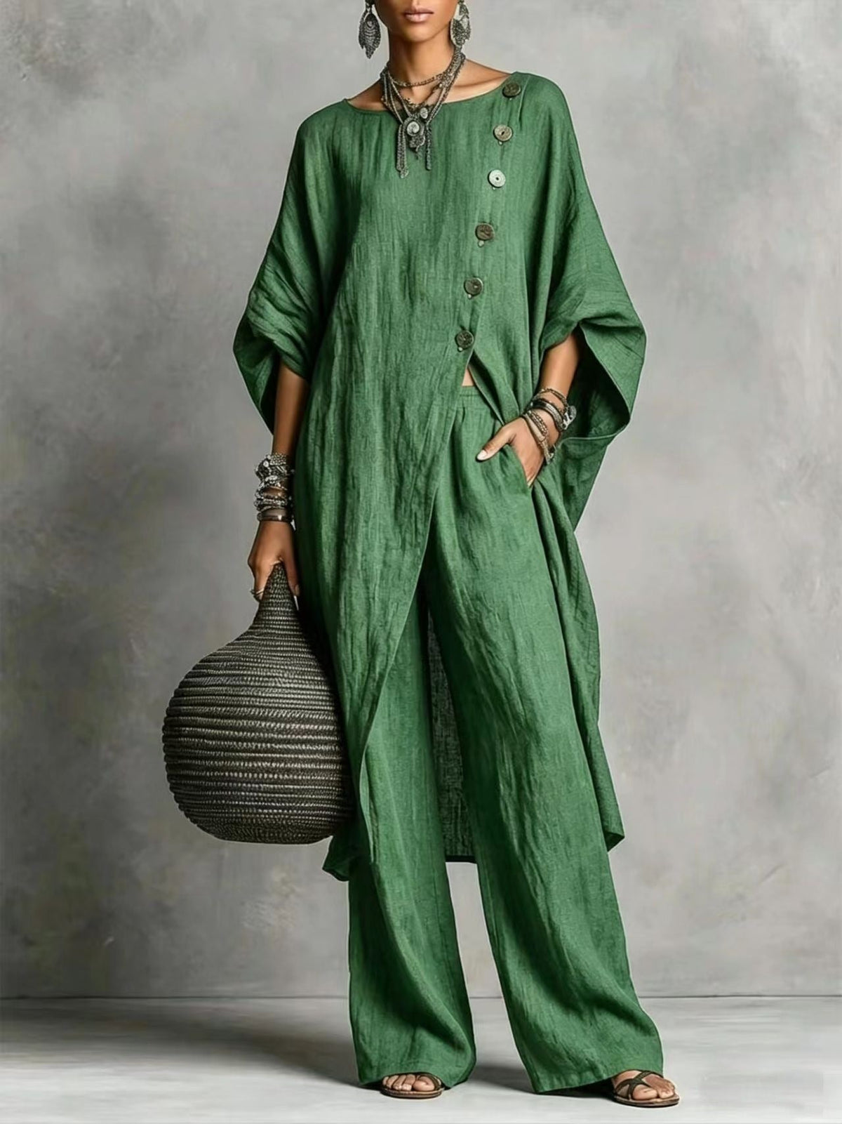 European And American New 2026 Women's Shirt Irregular Set Casual Urban Fashion Set