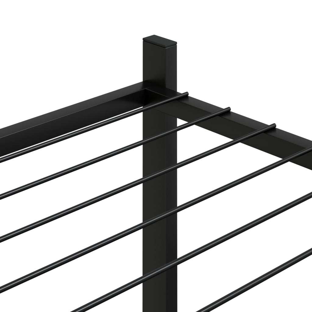 Flower Stand 32.7"x9.8"x39.4" Black Iron