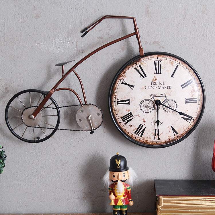 Creative bicycle wall clock