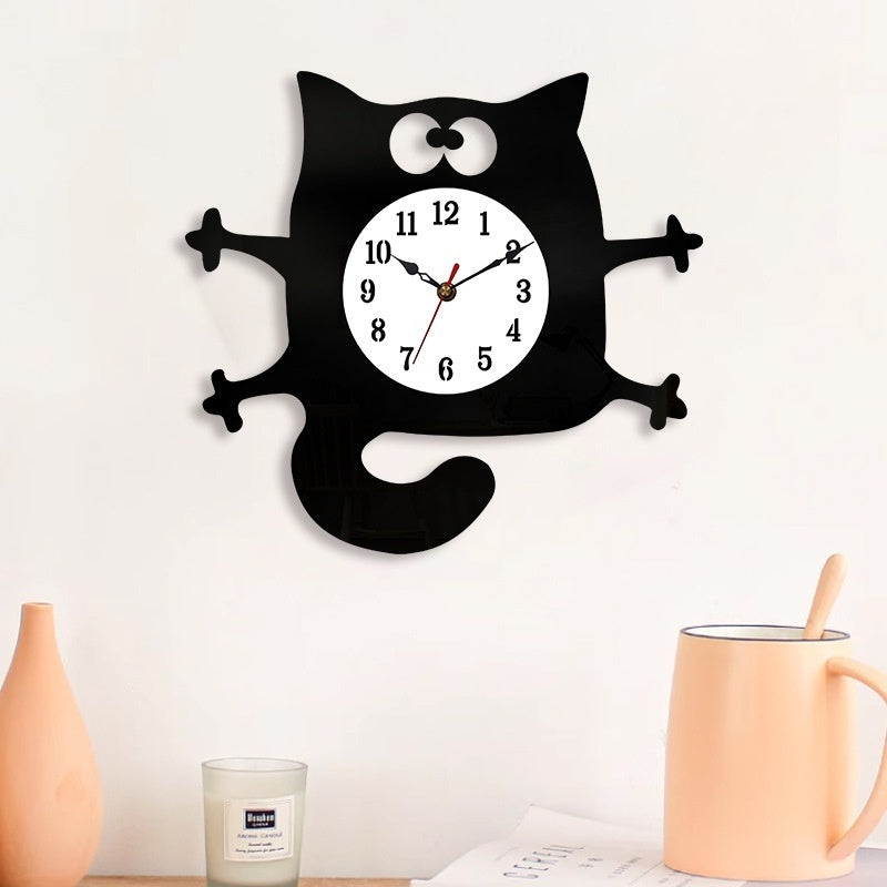 Cute Cartoon Cat Creative Decorative Wall Clock