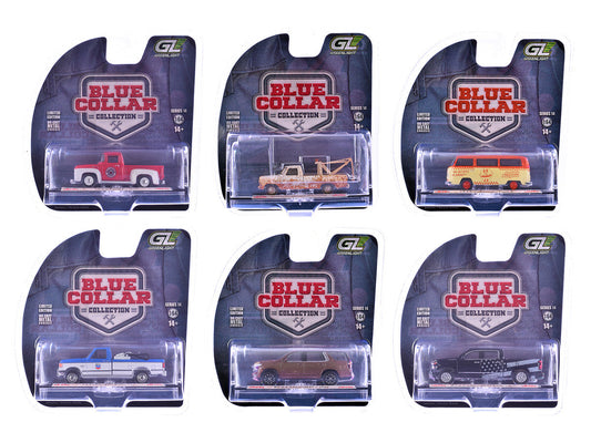 "Blue Collar Collection" Series 14 Set of 6 pieces 1/64 Diecast Model Cars by Greenlight