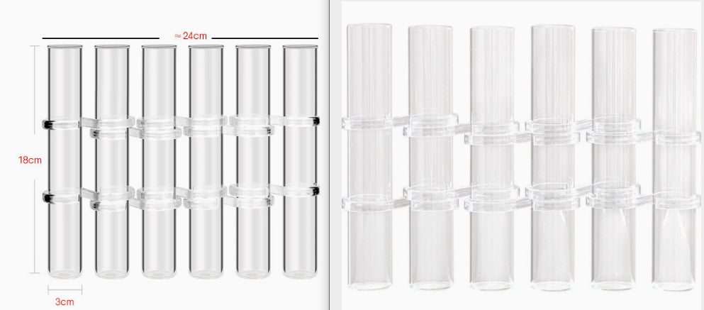 Test Tube Clear Glass Vase For Plant Bottle Flower Pot Hydroponic Container Decor Wedding Party Floral Hinged Flower Vases Home Decor