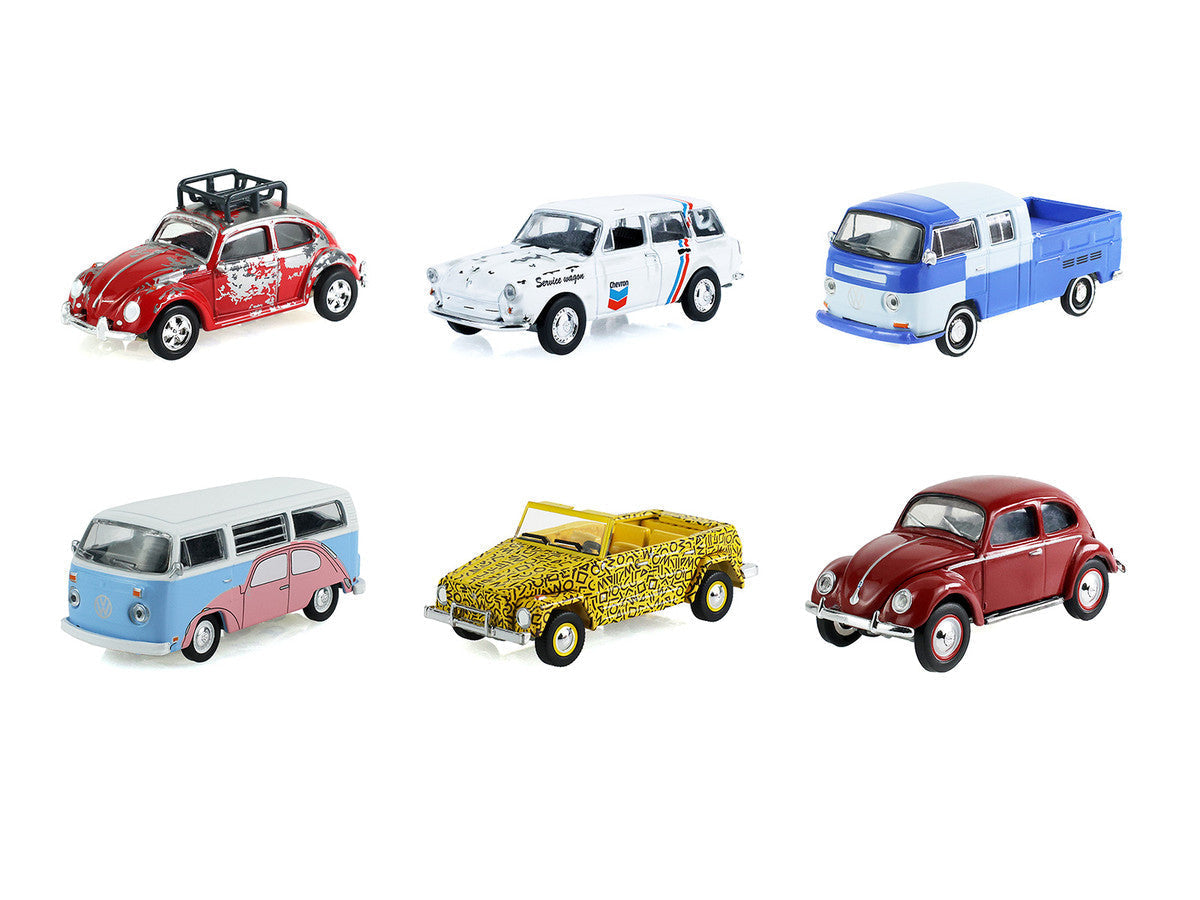"Club Vee-Dub" Series 22 Set of 6 pieces 1/64 Diecast Model Cars by Greenlight