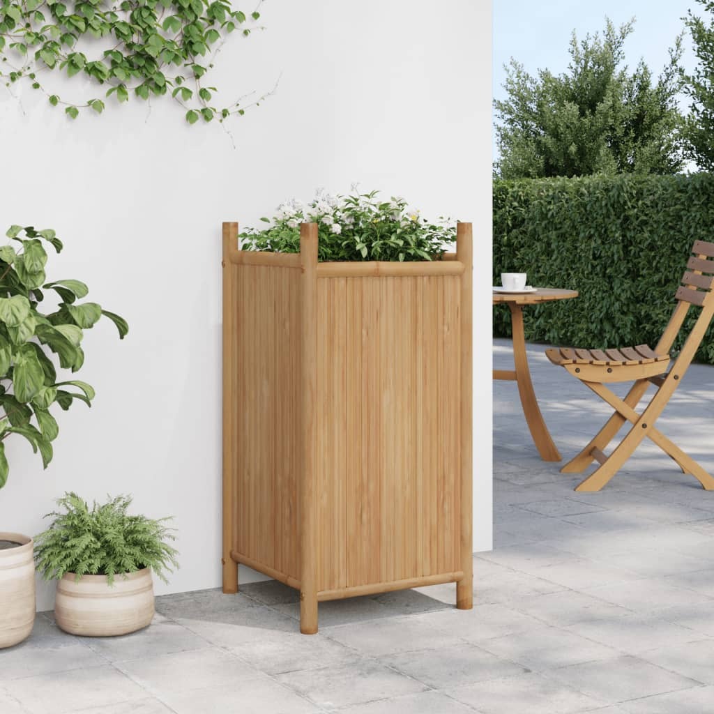 Planter 15.7"x15.7"x31.5" Bamboo