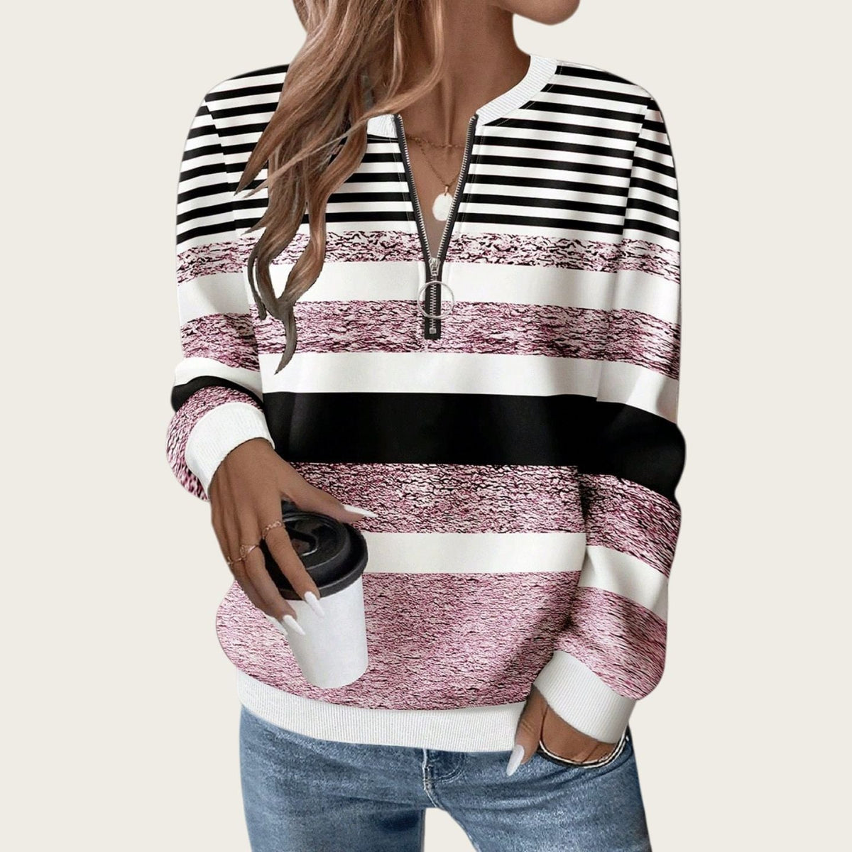 Amazon Europe And America 2026 Autumn Loose Long Sleeve Black Temperament Commuting Hoodie Tshirt Top