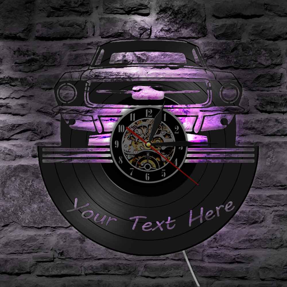 Car Fashion Vinyl Record Creative Wall Clock