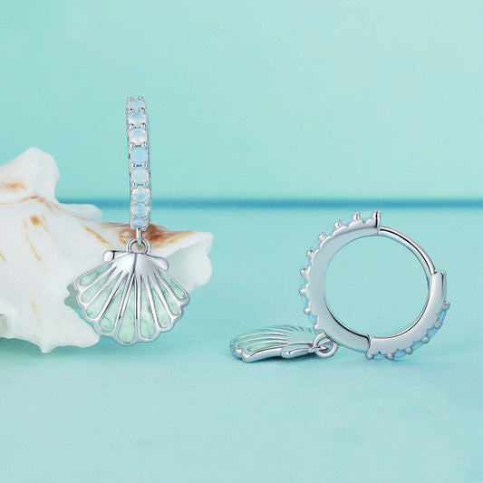 Shell Nano S925 Silver Earrings