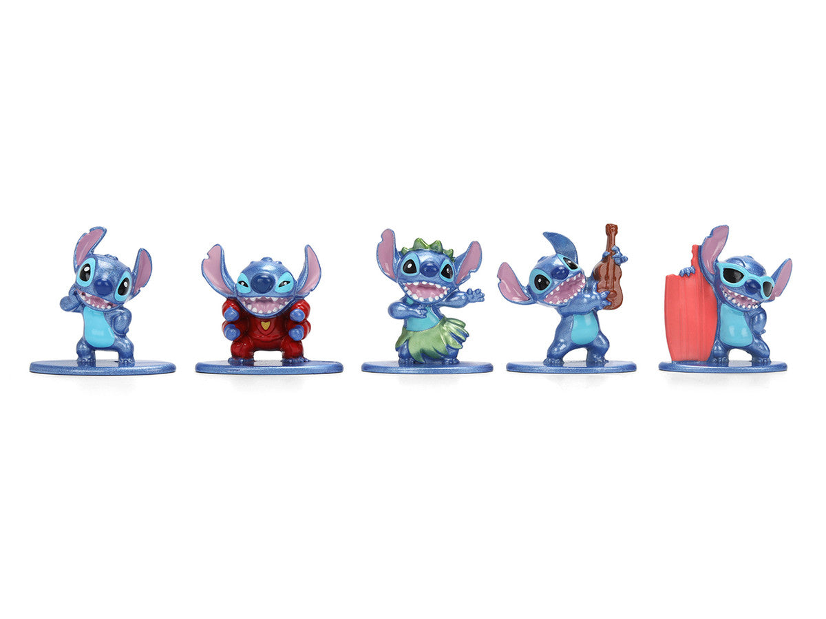 Set of 12 Diecast Figures "Disney's Stitch" Franchise "Nano Metalfigs" Series Diecast models by Jada