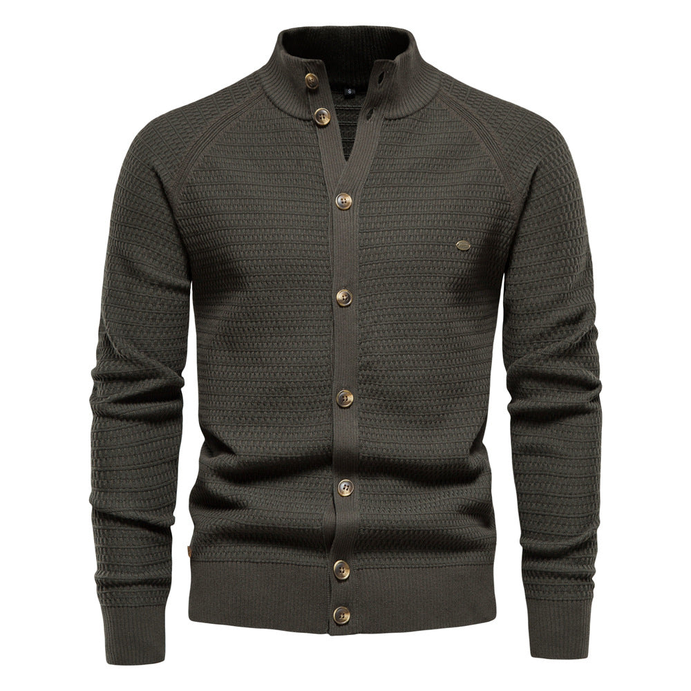 2026 Autumn Winter Sweater For Men Casual Knitwear Men's Jacket With Patchwork Korean Style Slim Fit Youth Color Block