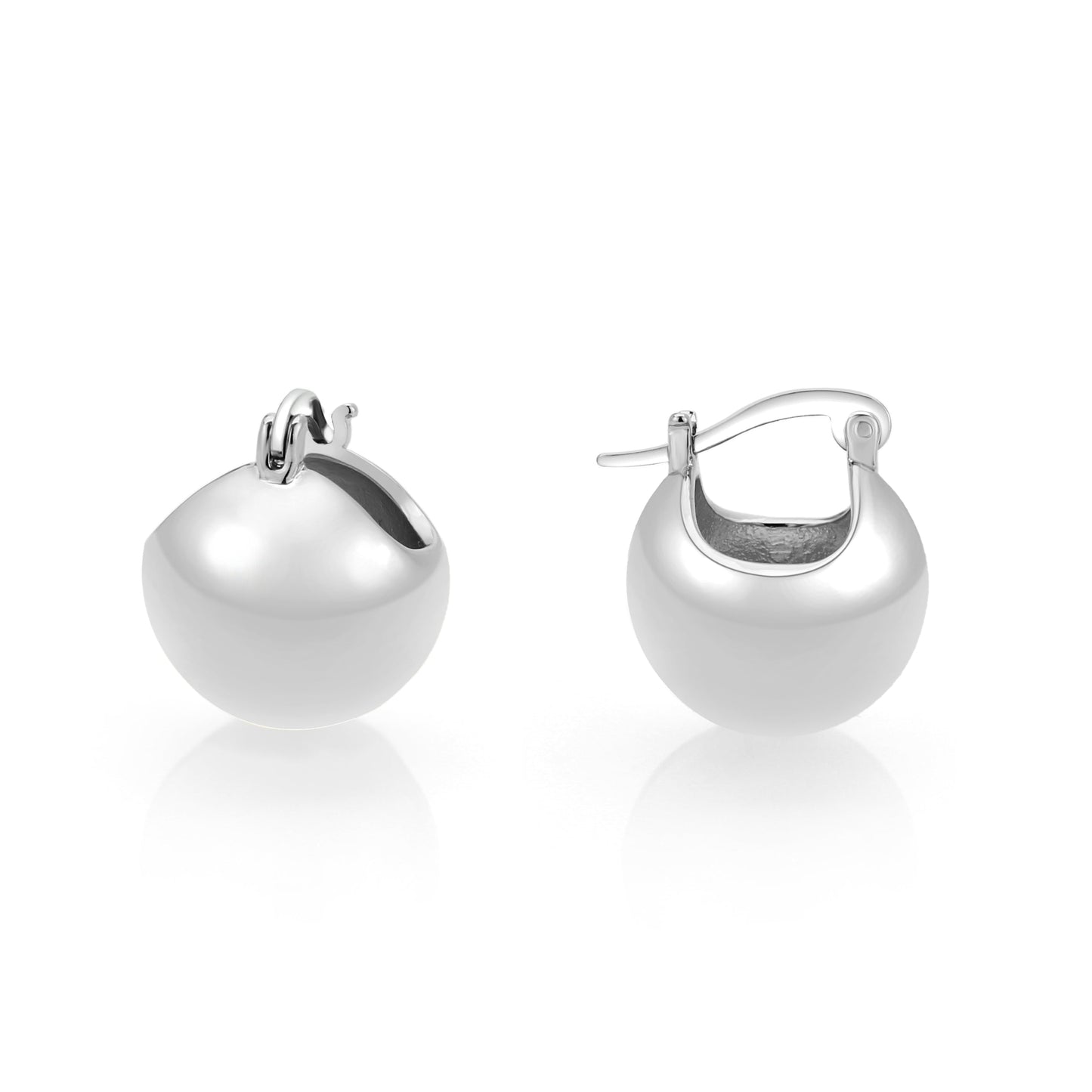 3W1753 - Imitation Rhodium Brass Earring with NoStone in No Stone