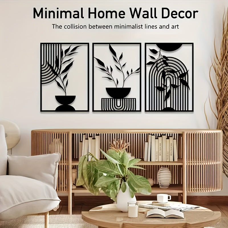 Minimalist Abstract Art Metal Wall Decor