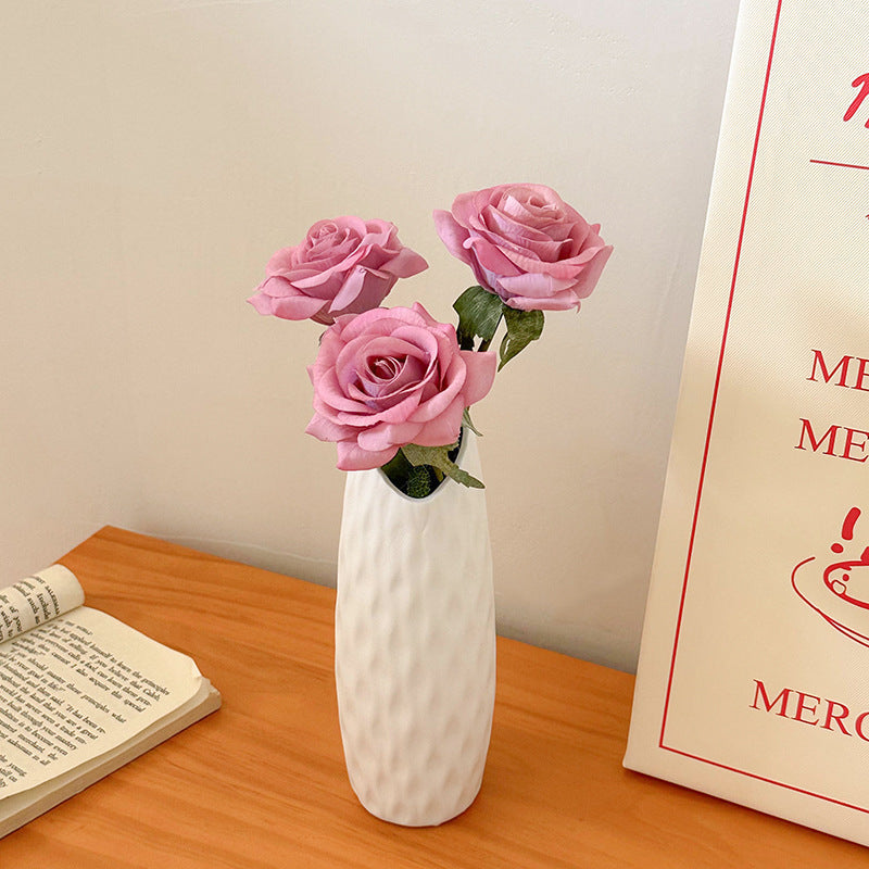 Tulip Vase Creative Living Room Flower Arrangement White Flower Device