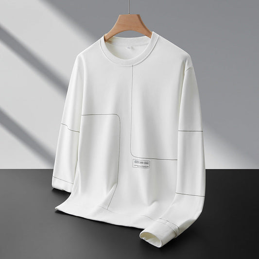 Men's Loose Round Neck Casual Versatile Pullover Sweatshirt