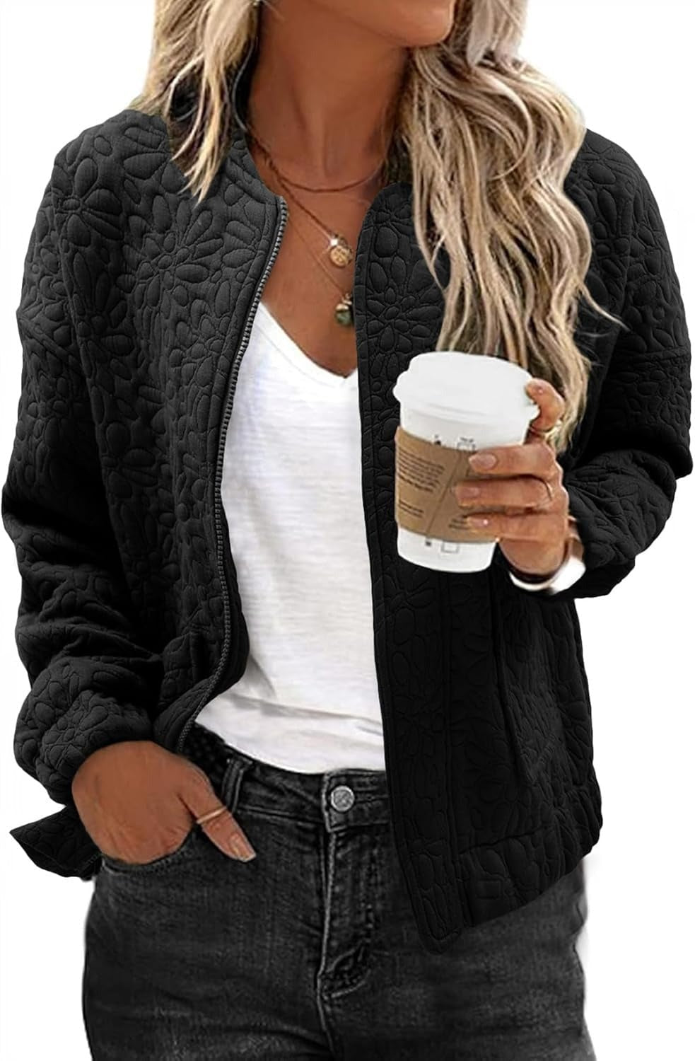 2026 Fall Winter New Arrival Hotselling Women's SolidTexturedCasualOpenFront Cardigan Coat