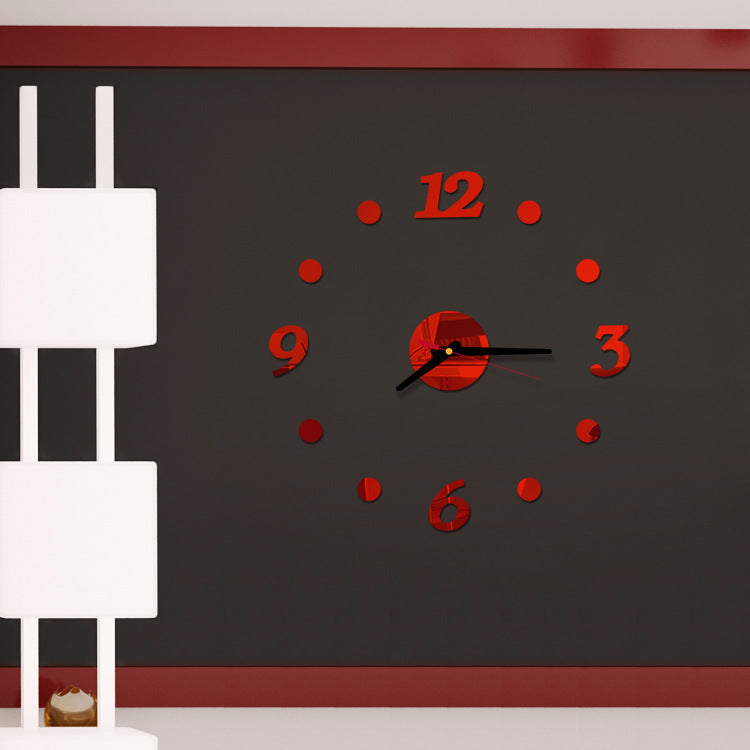 Creative Acrylic Silent Mirror Decorative Wall Clock